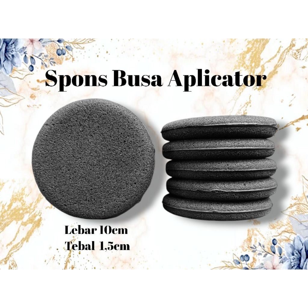 Spon bulat applicator_ Spons bulat wax polish