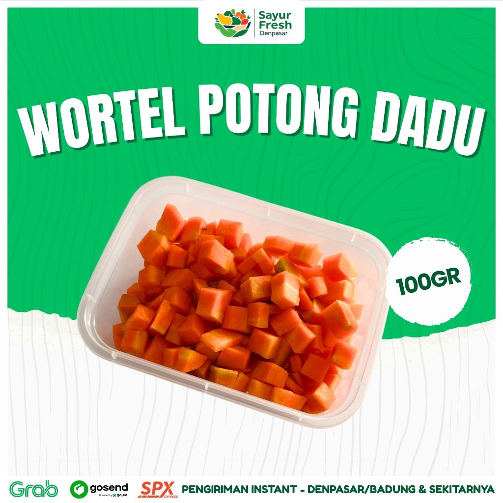 Wortel Potong Dadu 100gr – Sayur Fresh Denpasar