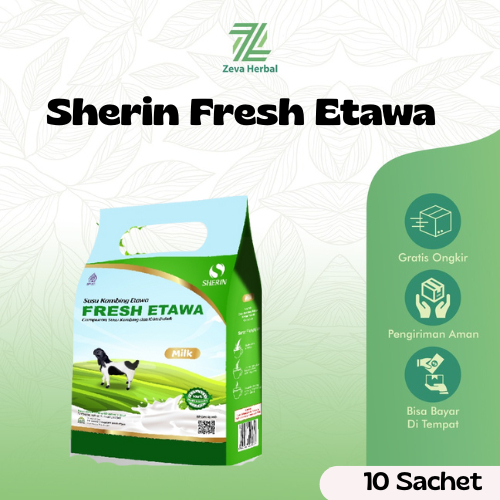 Susu Kambing Suplemen / Vitamin Penggemuk Badan Anak Dewasa Fresh Etawa Isi 10 Sachet