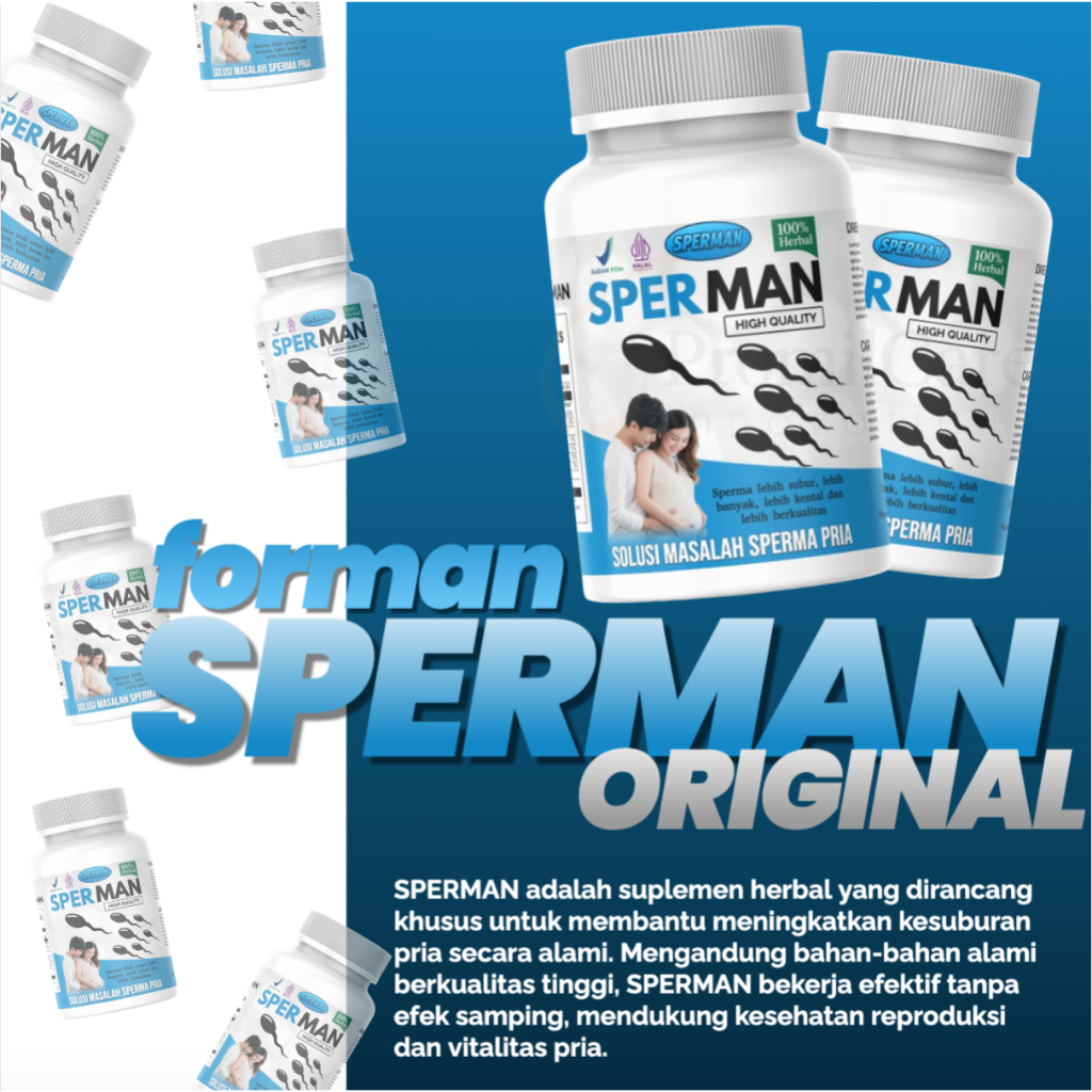 Sperman - Vitamin Penyubur Sperma Pria Pengental Sperma Penambah Sperma Meningkatkan Kesuburan Pria
