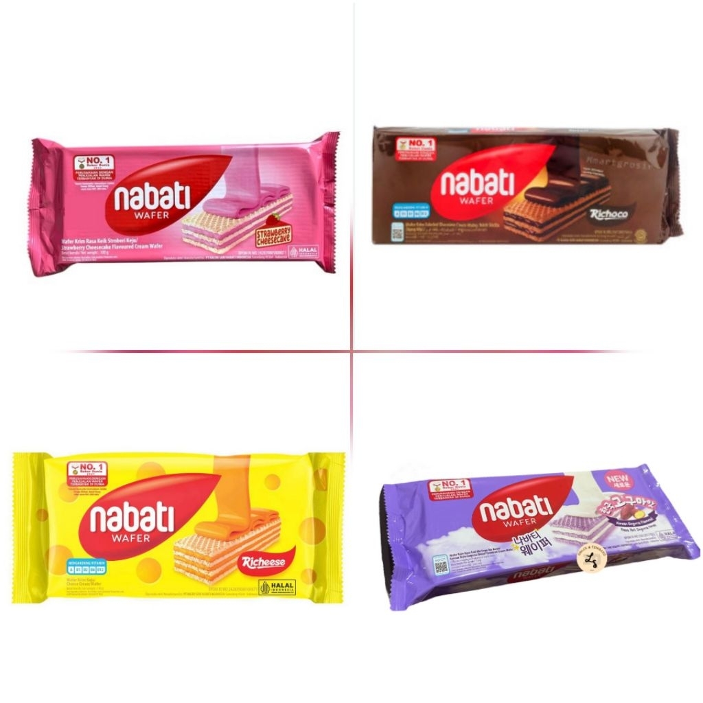 NABATI WAFER KEJU | PINK LAVA | COKLAT NETTO 130 GR
