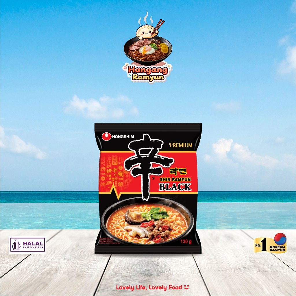 Nongshim Shin Ramyun Black Premiun Halal 130gr