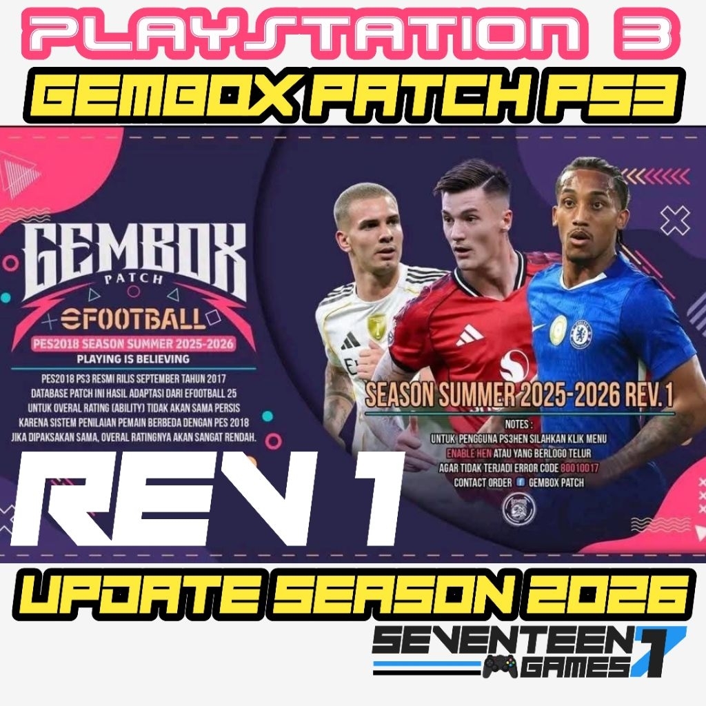 Gembox Patch REV 1 Only Game Untuk PS3 Cfw Hen