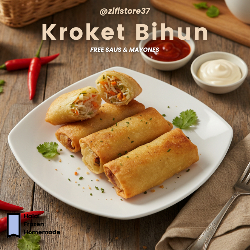 Kroket Bihun Sayur Kroket Frozen Food Free Saus dan Mayones