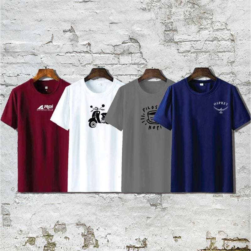 BAJU KAOS 10ribuan PRIA/WANITA MOTIF SIMPLE KEKINIAN