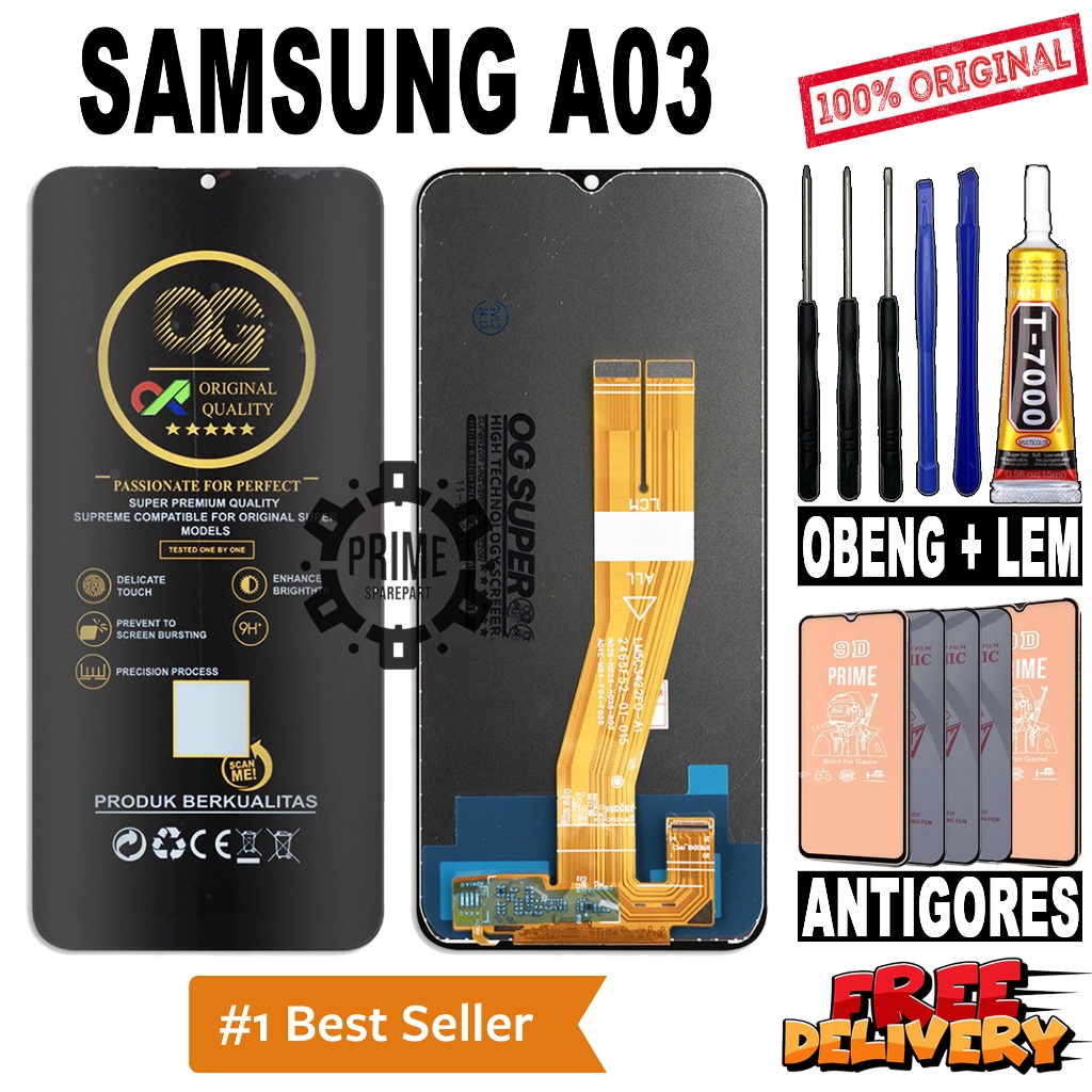 LCD TOUCHSCREEN SAMSUNG A03 ORIGINAL OEM LCD FULLSET