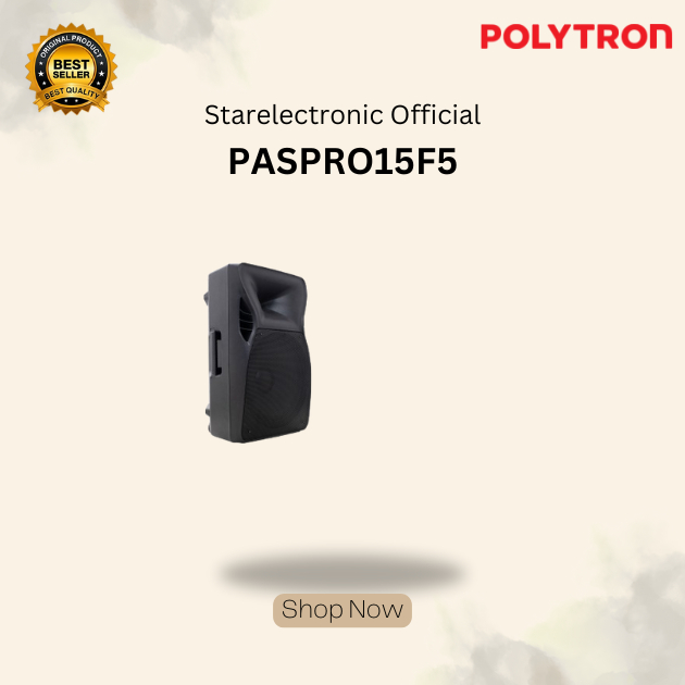 PASPRO15F5 Polytron PAS PRO 15F5 – Speaker Aktif 15 Inch dengan Suara Kuat dan Bass Bertenaga