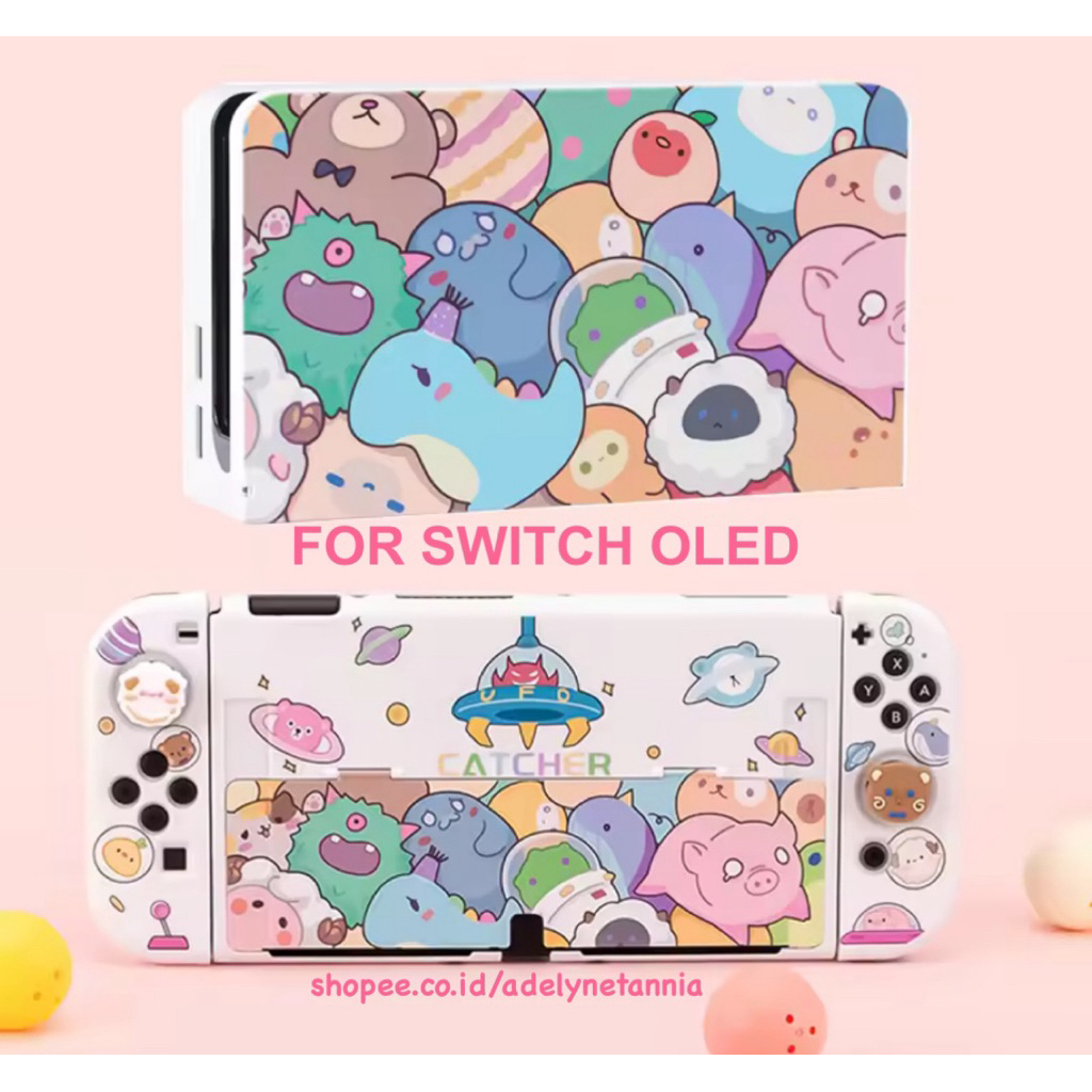 Bundle Hard & Soft Case Dock Cover for Nintendo Switch OLED