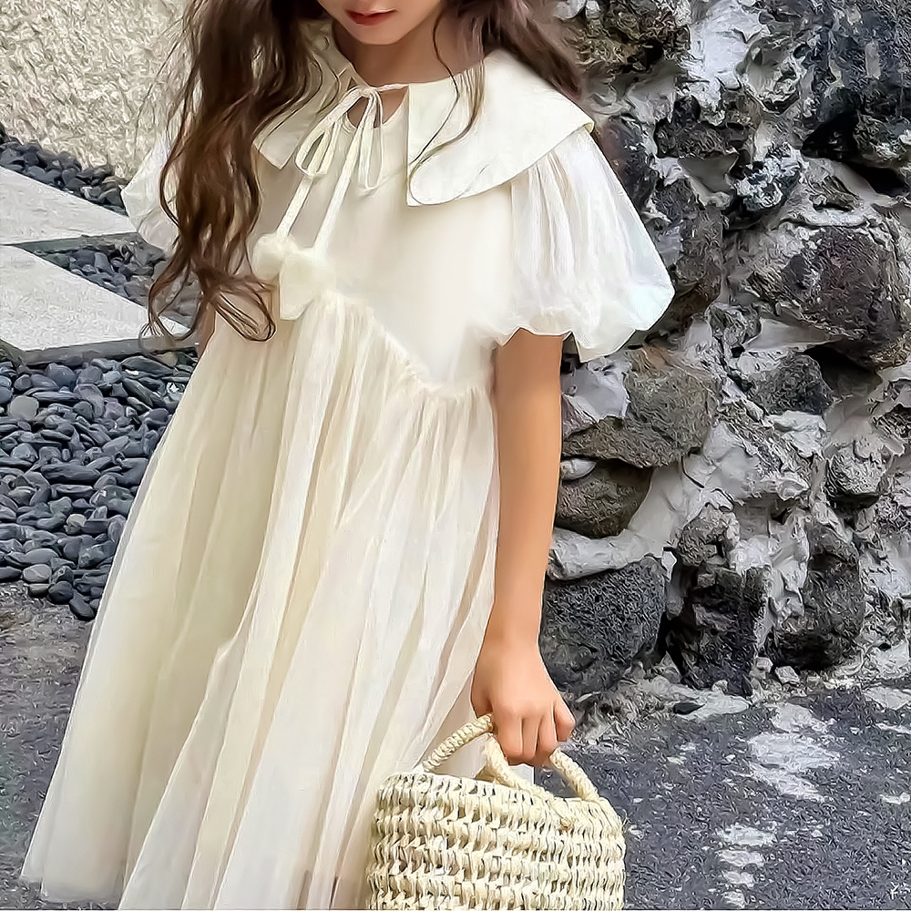 Malwee Dress Anak Perempuan Cantik Dress Ultah Gaun Anak Sesuai Untuk Usia 3 - 12 Tahun (NT07)