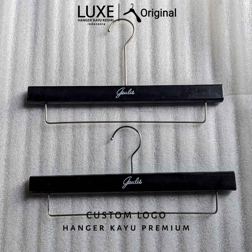 BRANDING LOGO - hanger kayu slempang hijab & kain tebal