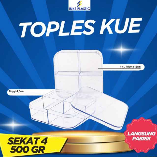 TOPLES KUE SEKAT 4 500 GRAM TOPLES KUE KERING COOKIES