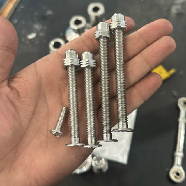 Baut Pangkon mesin tiger L stainless handmade