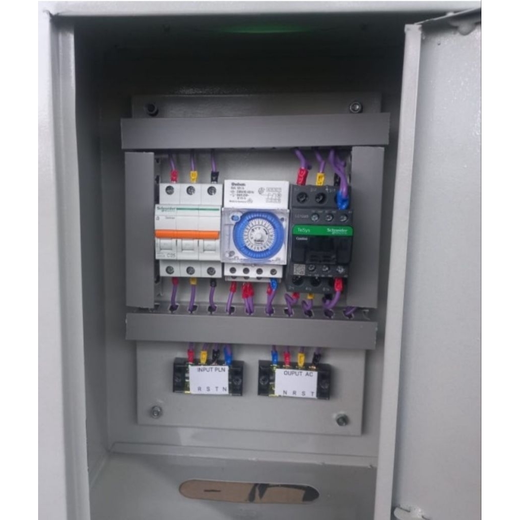 Panel Timer Indoor dan Outdoor 25A, 32A, 40A Lampu Jalan,AC,Pompa Sirkulasi Kolam,Dll Box Panel 30x4