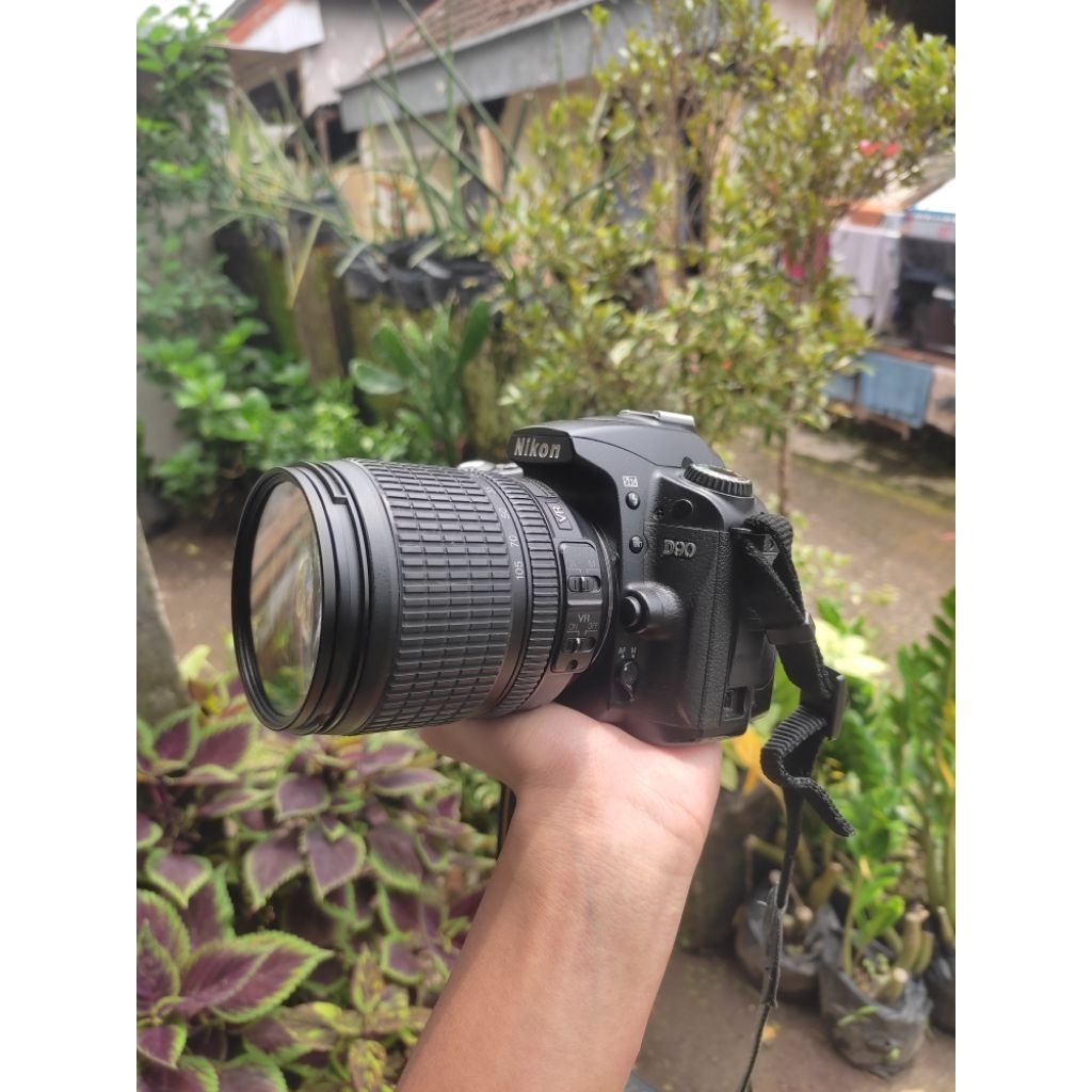 DSLR Bekas Murah, Nikon D90 Bekas, Kamera Full Kit, Lensa 18-105 VR, Tamron 70-300, Kamera Nikon Len
