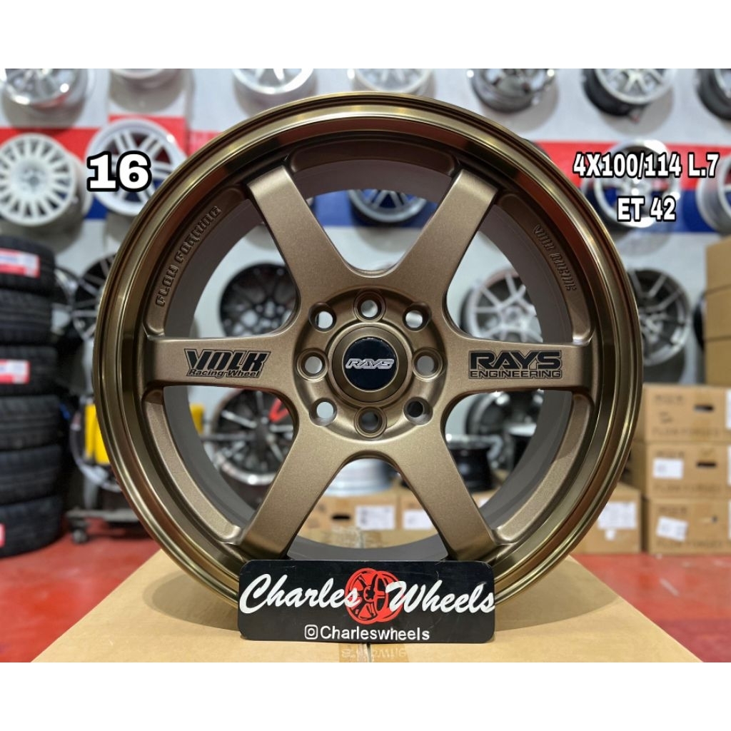 VELG VOLKRAYS TE37 RING 16 BRONZE