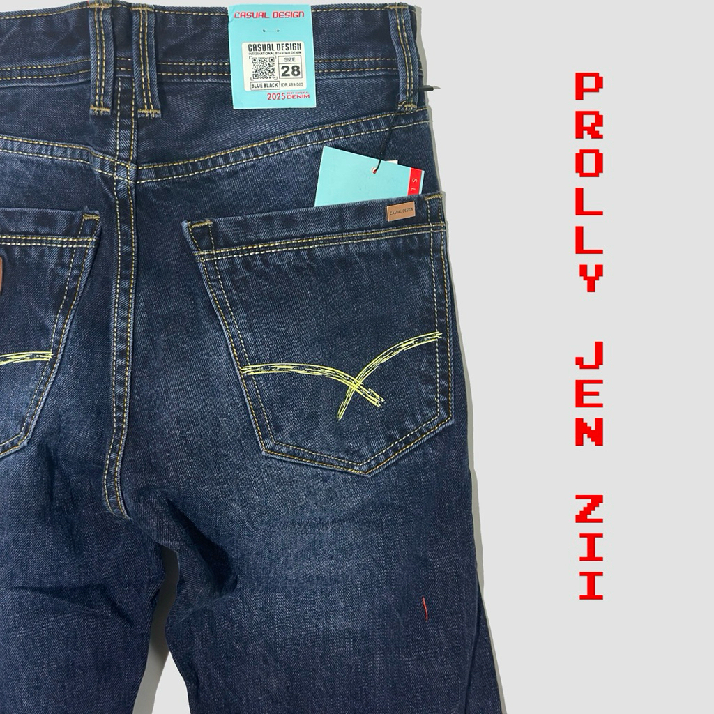 CASUAL DESIGN JEANS - Blue & Black Series Slim Fit (Celana panjang Pria) cc