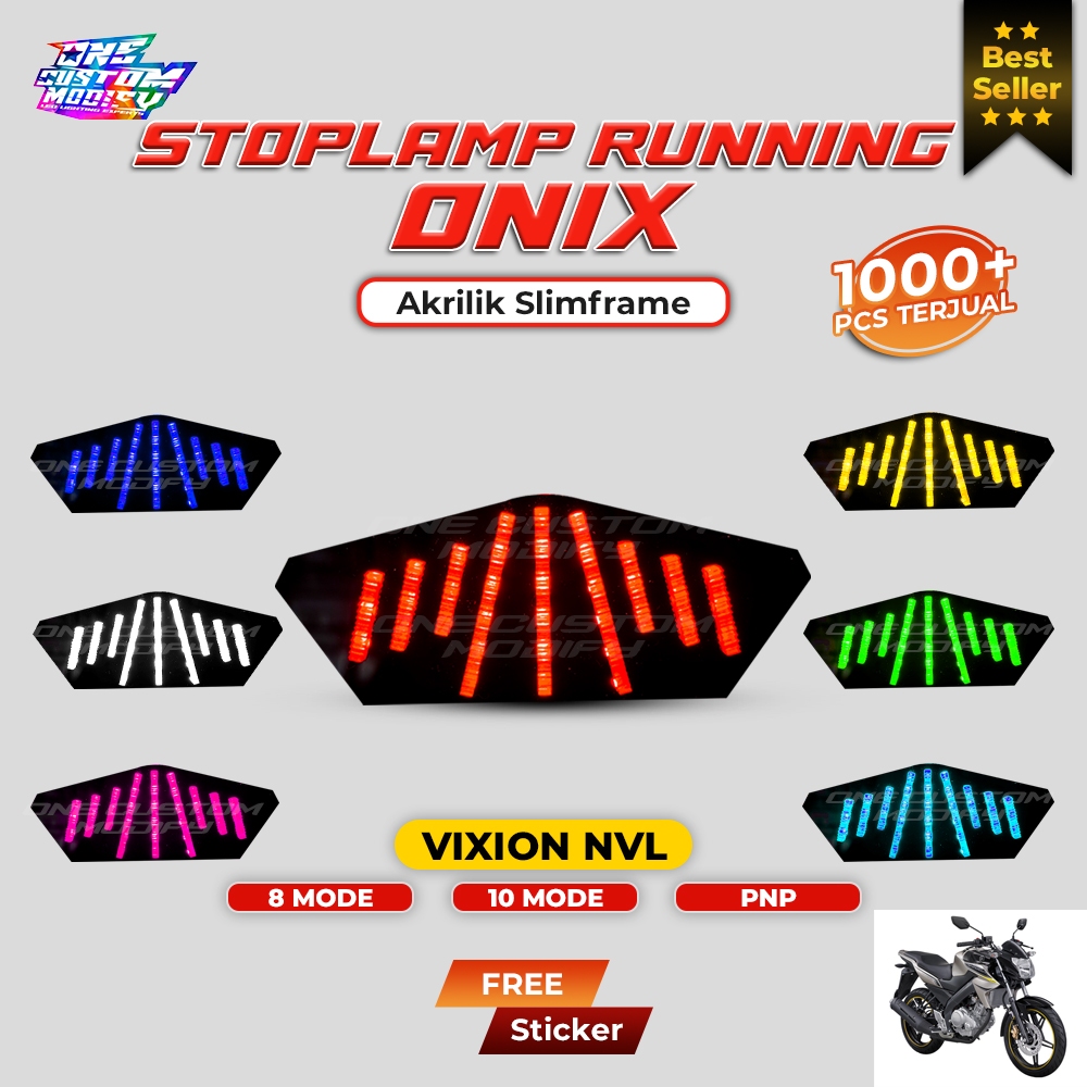 STOPLAMP RUNNING VIXION NEW NVL NVA LAMPU REM VARIASI MOTOR ONE CUSTOM