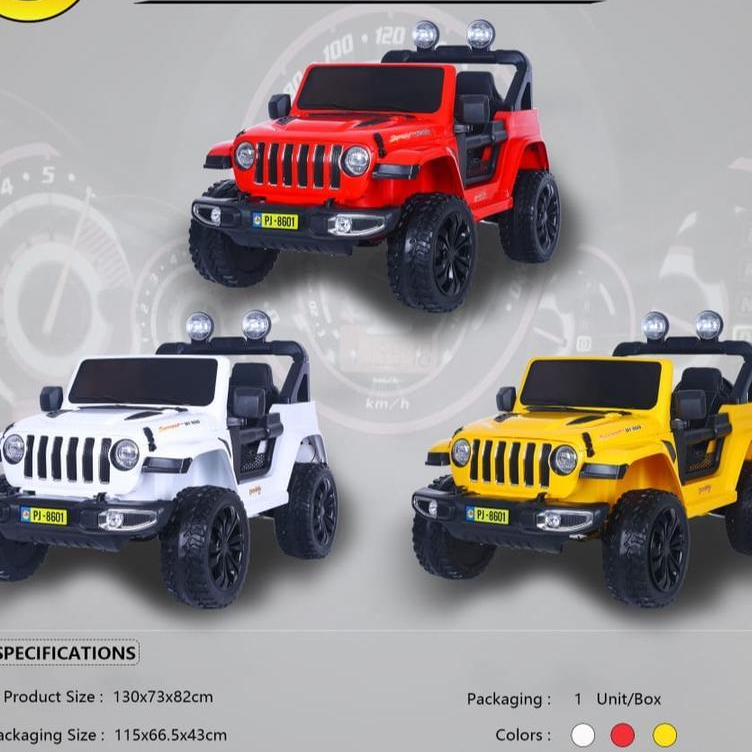 Mainan Mobil Aki Anak Jeep Style PJ 8601+