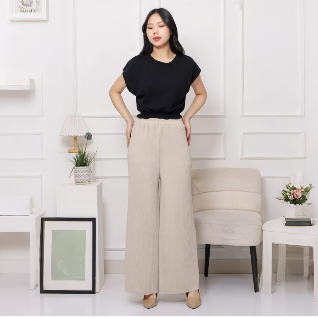 Celana Kulot Plisket / Kulot Lidi / Kulot Lidi Premium / Plisket Lidi
