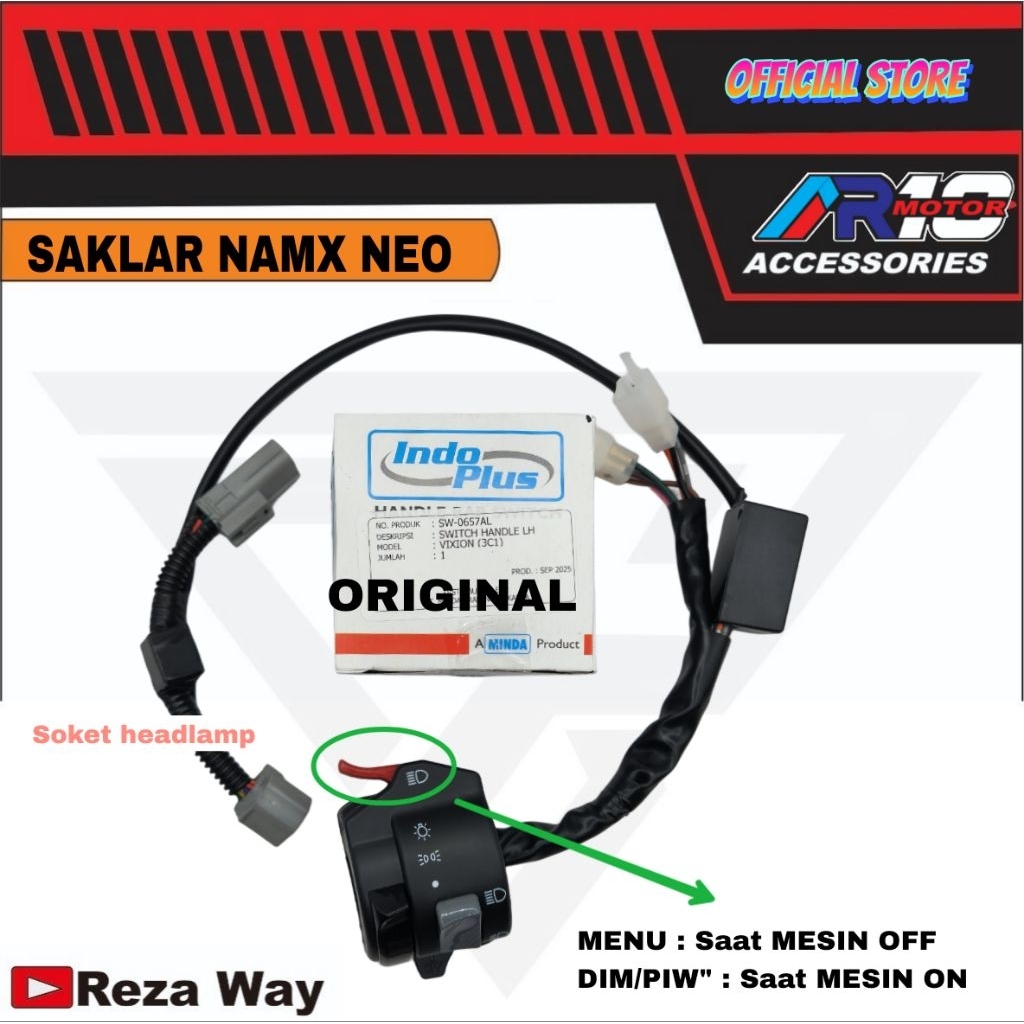 SAKLAR KIRI NEW NMAX NEO S 100% PNP ORI OLD VIXION