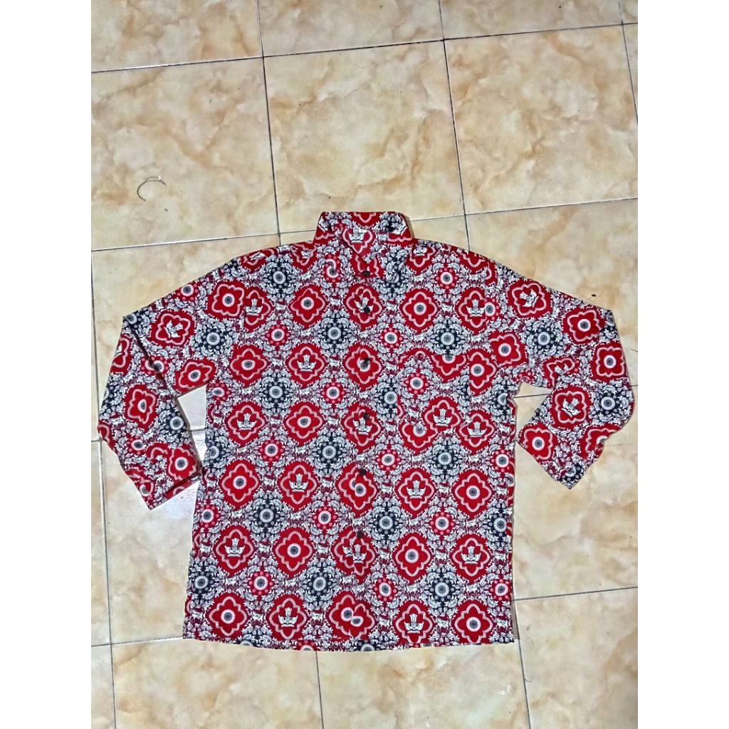 seragam sd batik nasional lengan panjang