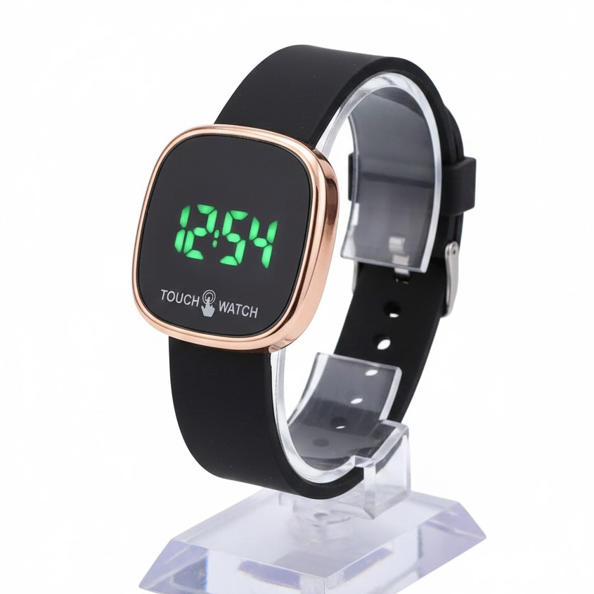 jam tangan wanita led digital rubber aesthetic ori