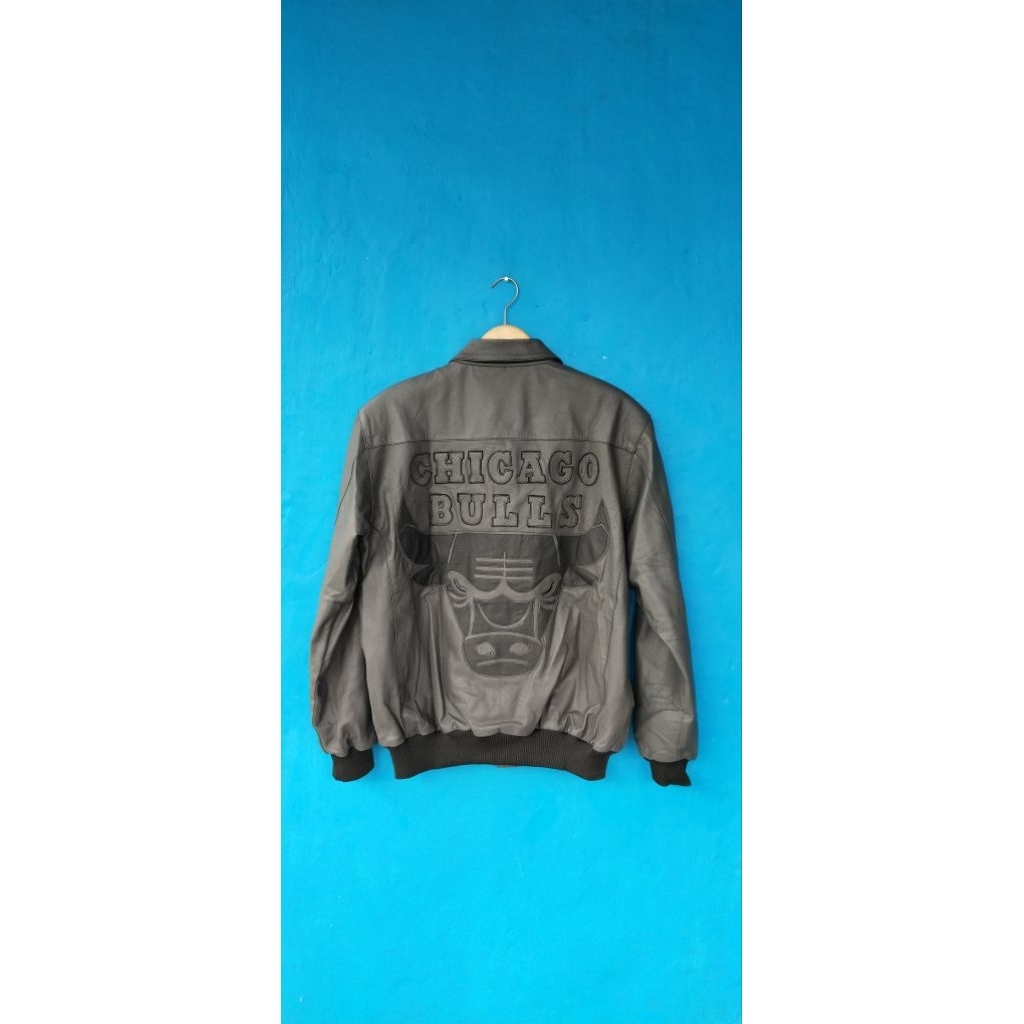 CHICAGO BULLS JEFF HAMILTON Leather Jacket
