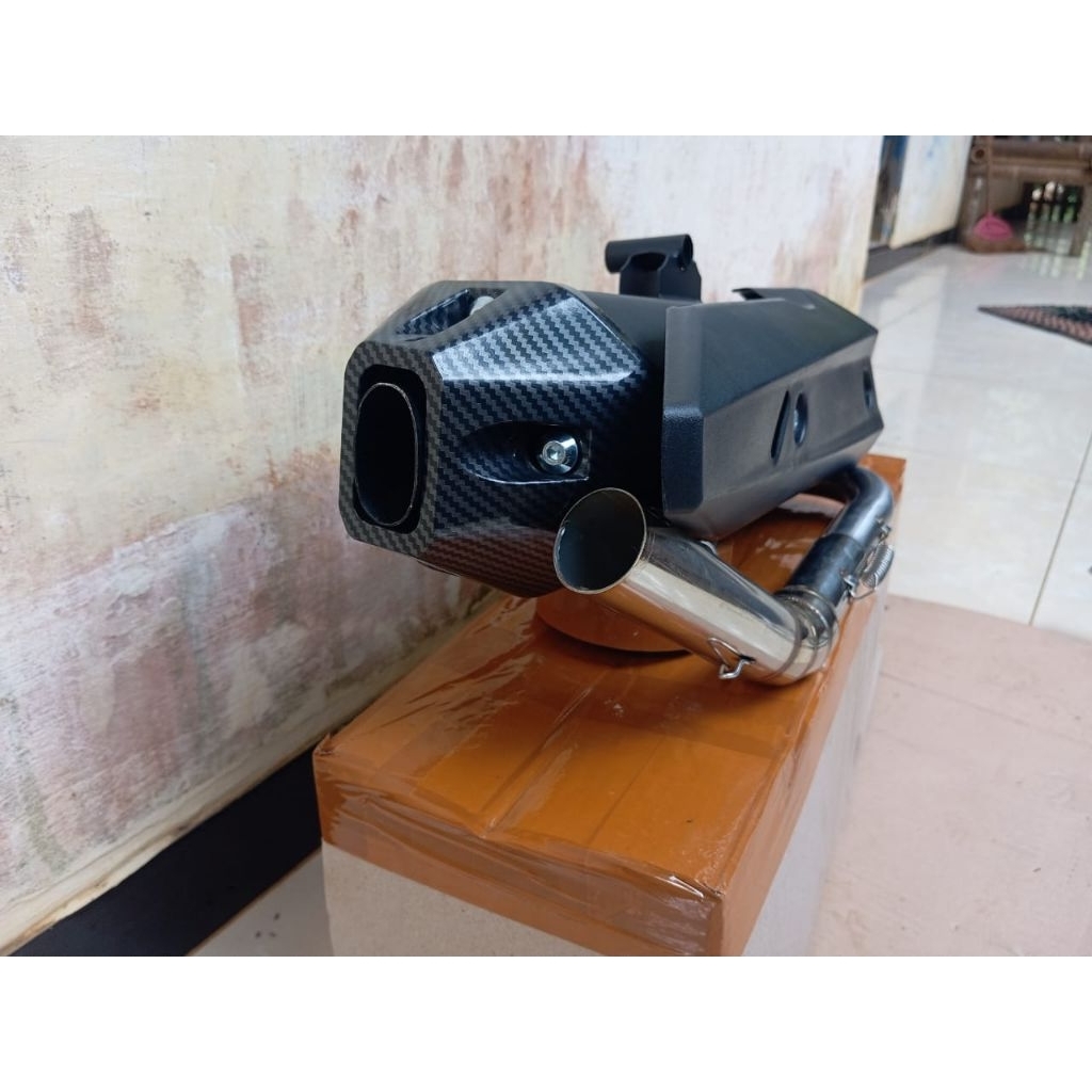 knalpot standar racing Vario 125/150 ngebas adem.