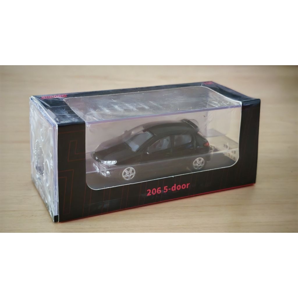 Diecast 1/64 DCT Peugeot 206 LHD Black
