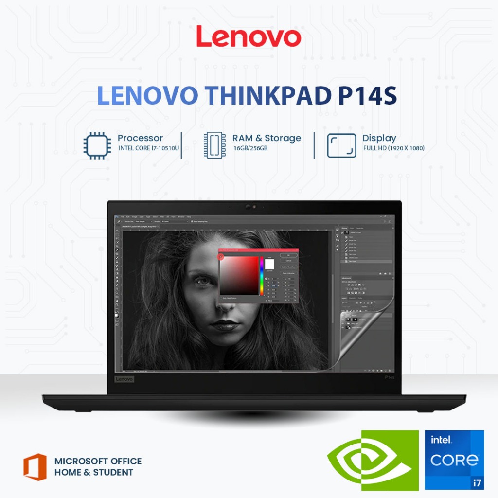 Laptop Lenovo Thinkpad P14s i7 Gen10 | 16GB | 256GB | NVIDIA Quadro P520 | FHD IPS | Laptop Gaming |