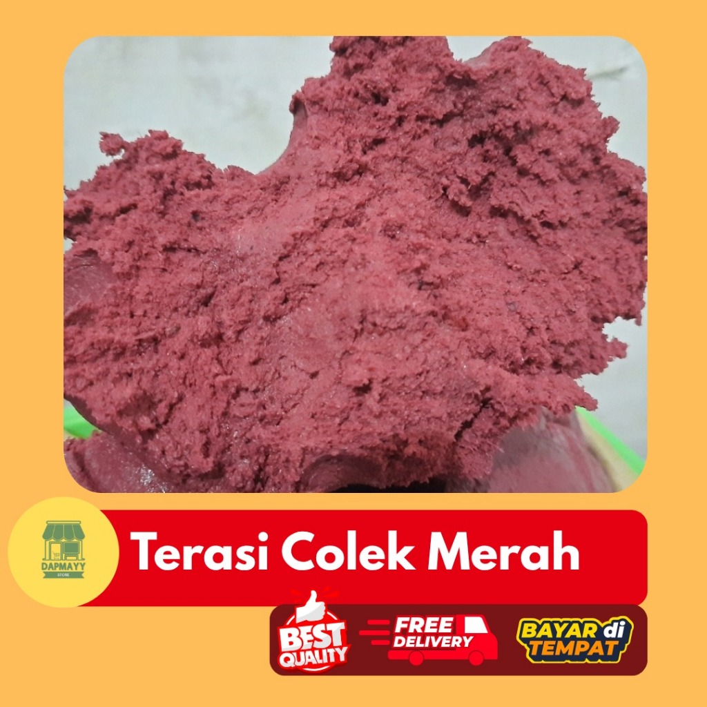 Termurah !!! TERASI COLEK MERAH ASLI 500gr SUPER ENAK WANGI & GURIH