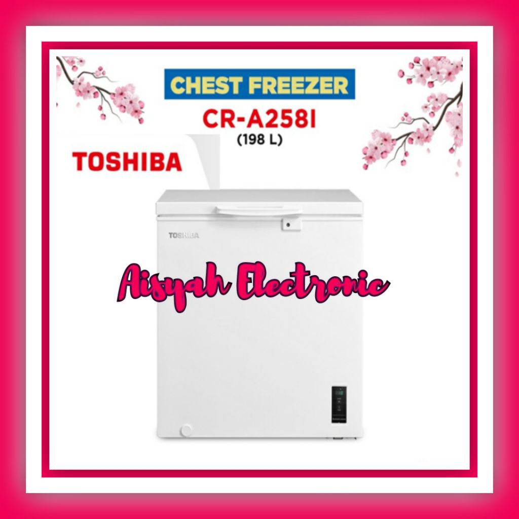 PROMO CHEST FREEZER TOSHIBA 200 LITER CR-A258I GARANSI 5 TAHUN