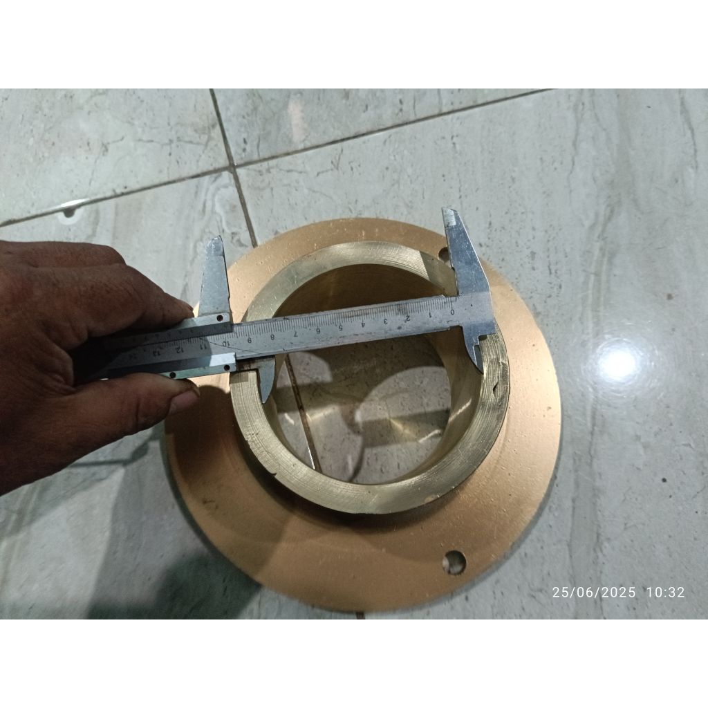 Outlet Topi Koboi Lapisan Kuningan N70 diameter dalam 10,5 cm, diameter luar 23 cm