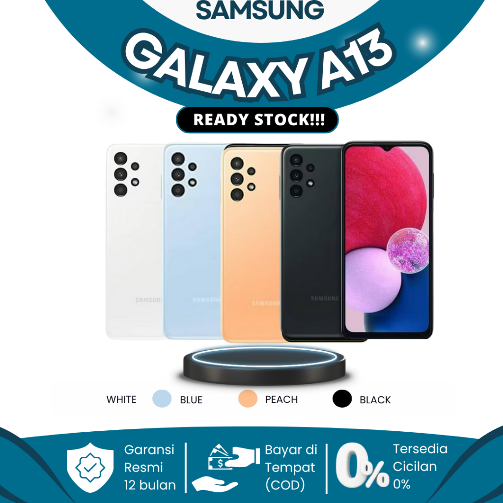 Samsung A13 Asli – HP samsung Murah Terbaru 2025 RAM 4/64GB 6/128GB Baterai 5000mAh