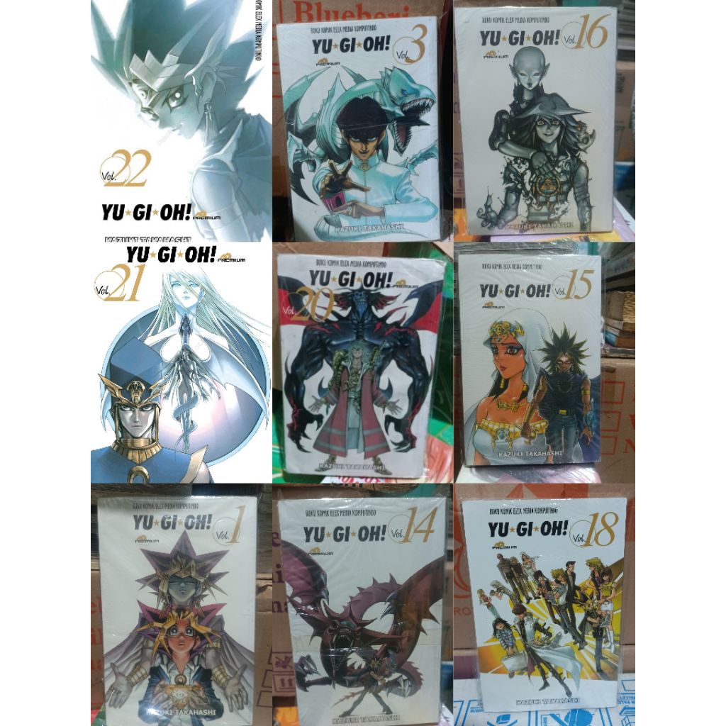 Komik Yu-Gi-Oh premium 1,2,3,9,12,13,14,15,16,17,18,20 / komik Yu-Gi-Oh premium vol 1,2,3,9,12,13,14