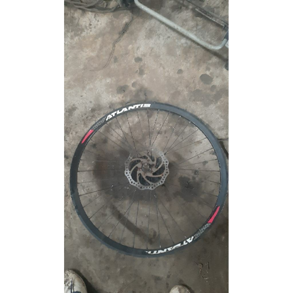 pelek sepeda MTB Atlantis 27,5 inc set gear Simano 7 speed