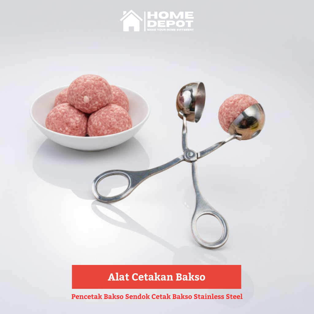 Cetakan Bakso Alat Pencetak Bakso Sendok Cetak Bakso Stainless Steel