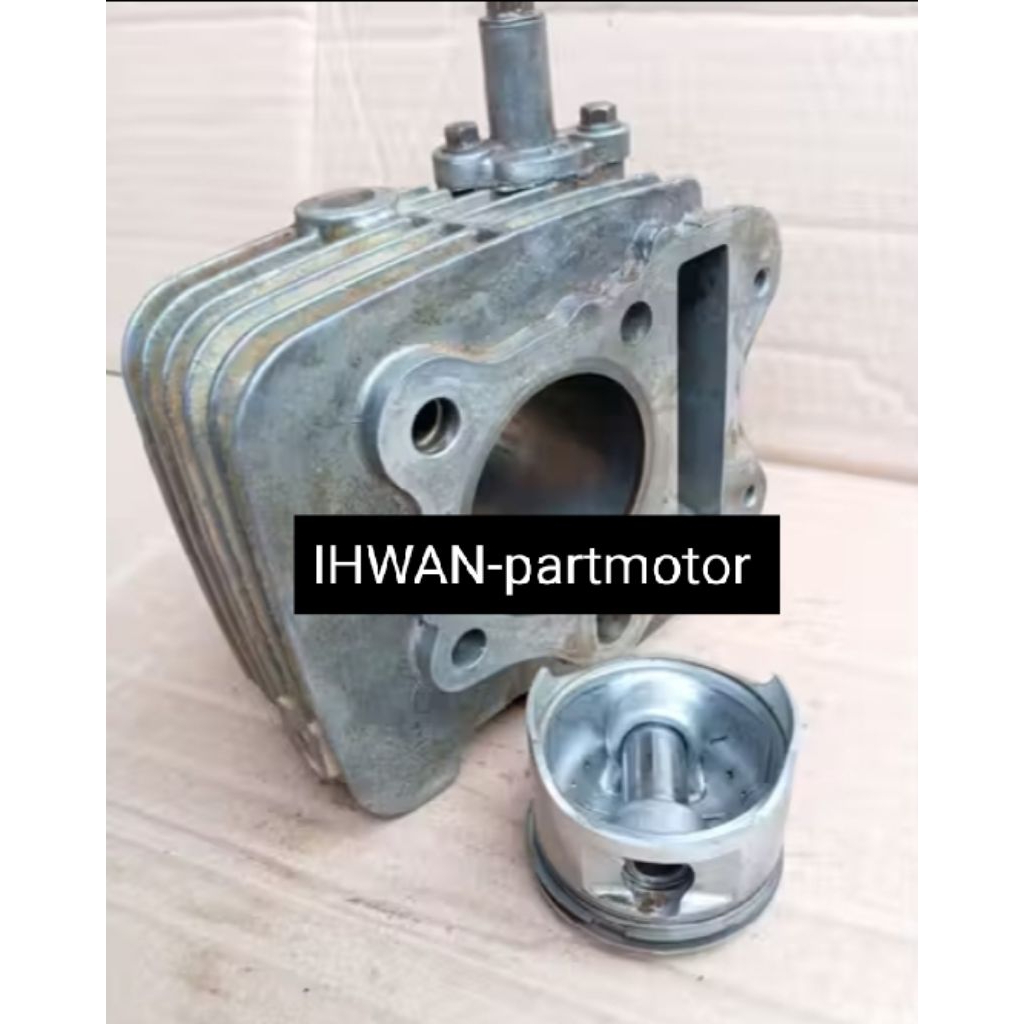 Blok Seher Set Piston Over Size 50 Smash 110R Smash New 110RSRNR (Second Lepasan Asli Orizinally)