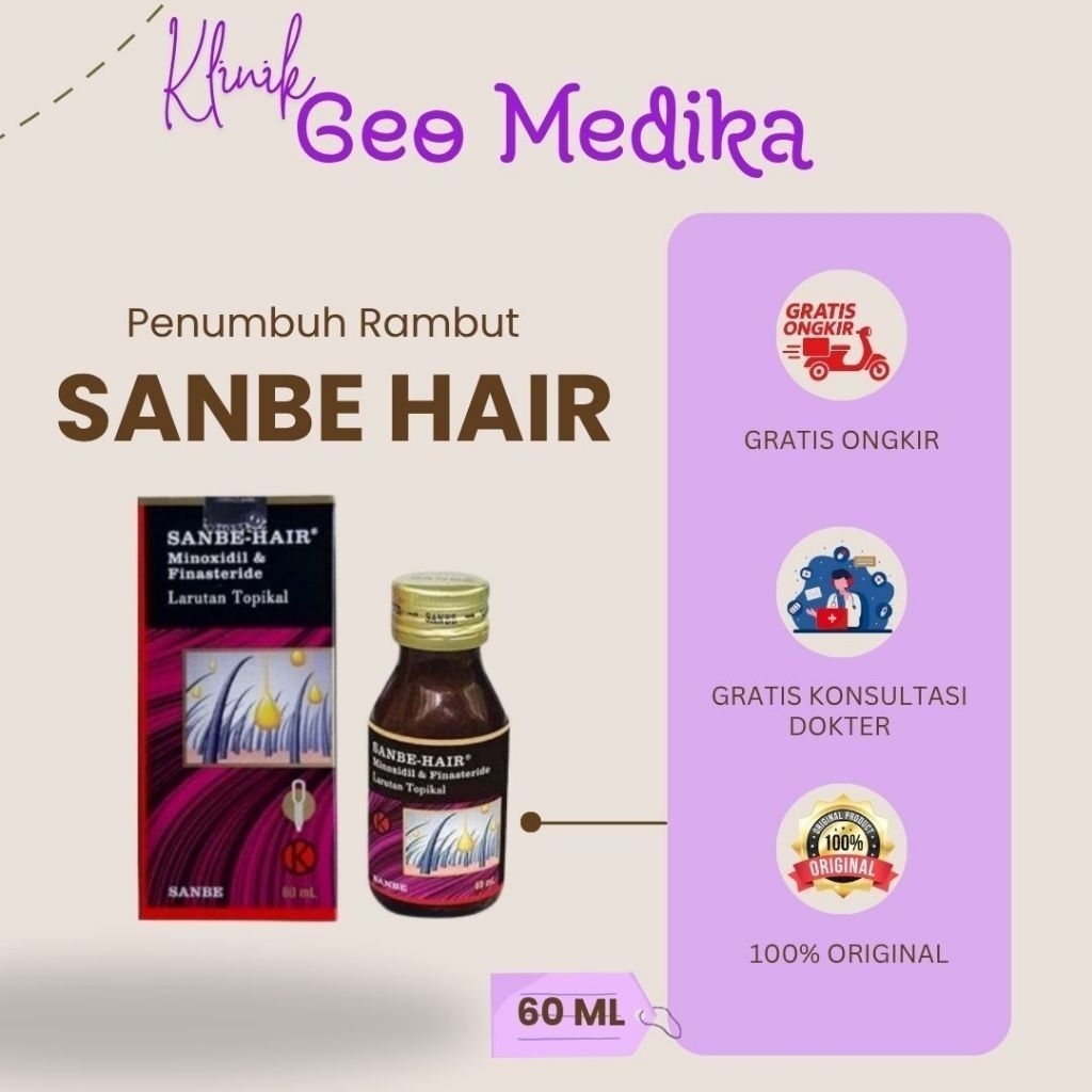 Vitamin Rambut Sanbe Kandungan Minoxidil dan Finasteride