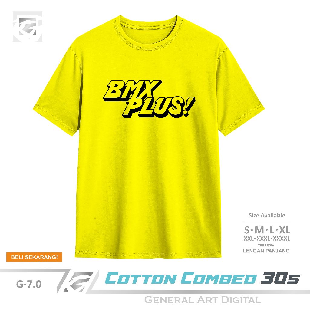 Baju Kaos Distro BMX Plus T-Shirt Pria Wanita Kaos BMX