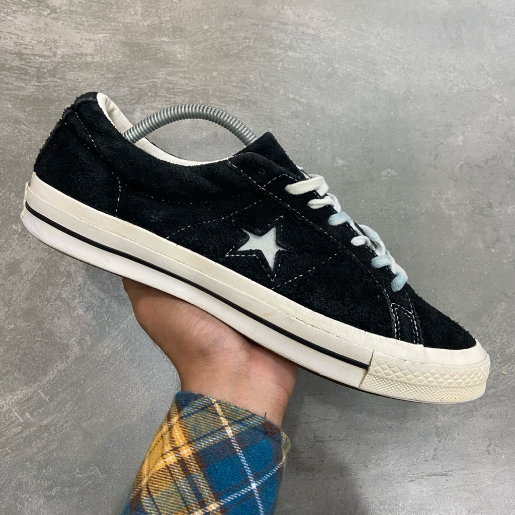 [Size 44] Converse One Star OX Suede Black White Second Original. Harga Barunya 1.2 - 1.3 Juta Rupia
