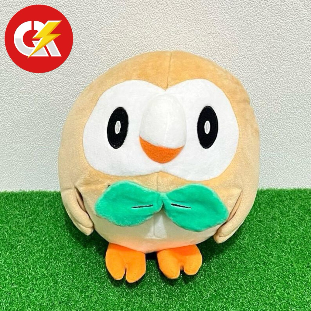 Boneka Plush Official Pokemon Rowlet Original Pokemon Center