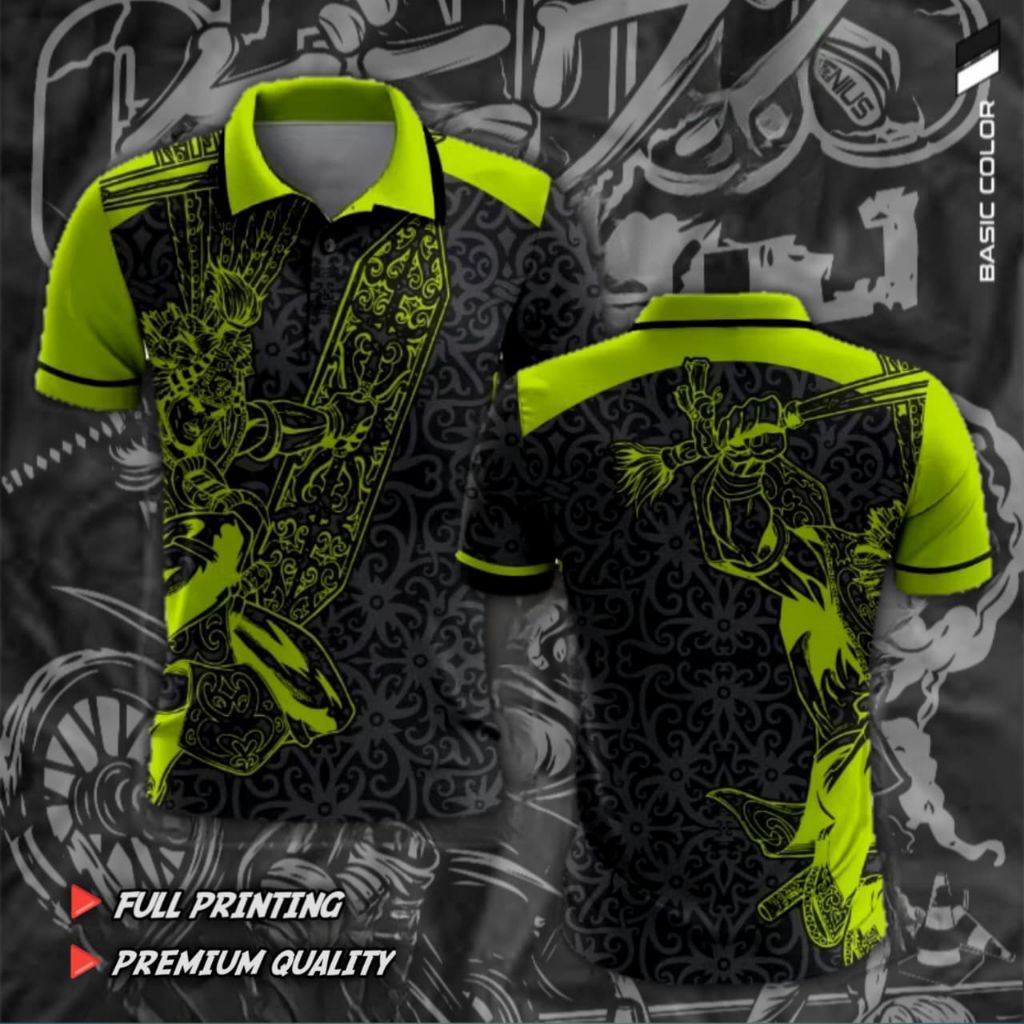 KAOS POLO BATIK FULL PRINTING KUALITAS PREMIUM