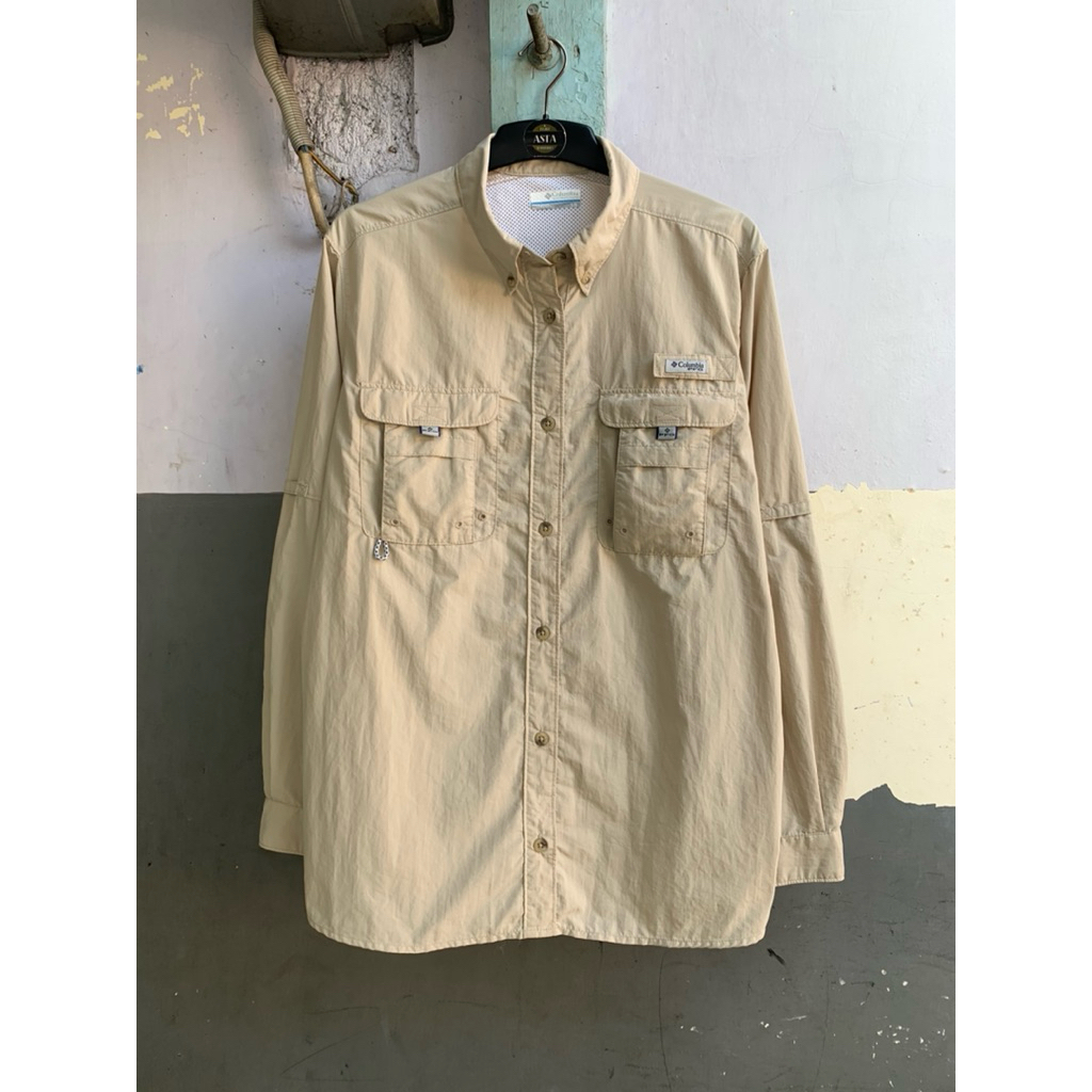 kemeja Columbia PFG wanita lengan panjang