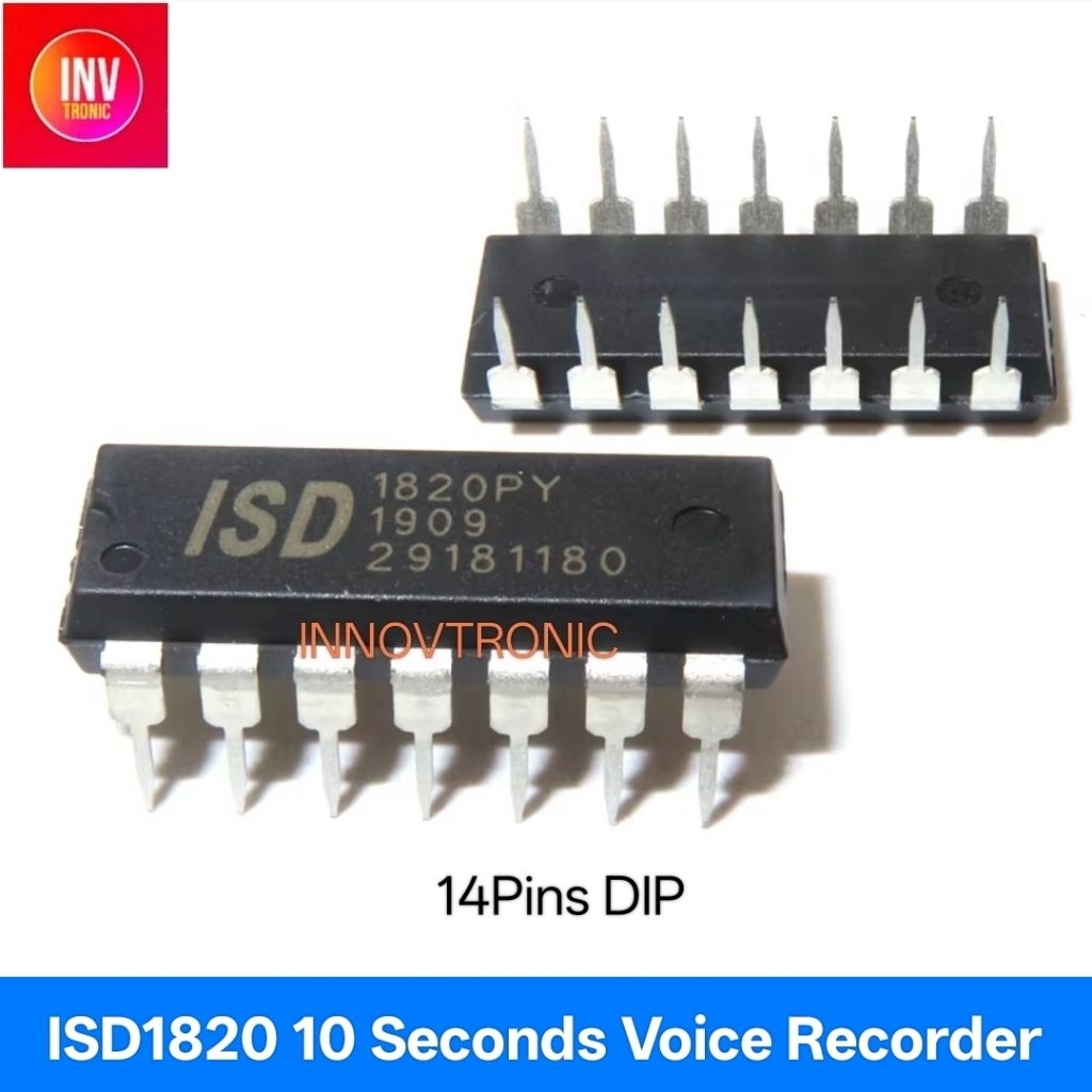 ISD1820 10Seconds Voice Recorder IC  Perekam Suara Jingle Es Krim Bakso Kaki Lima