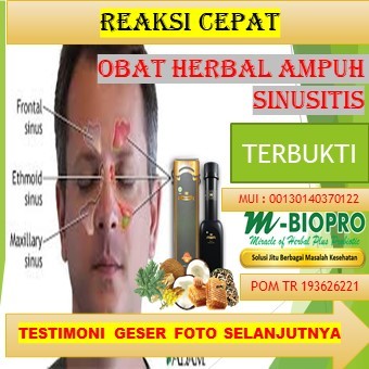 HERBAL M BIOPRO II OBAT SINUSITIS II OBAT SINUSITIS ALAMI II OBAT SINUSITIS PALING MUJARAB II OBAT S