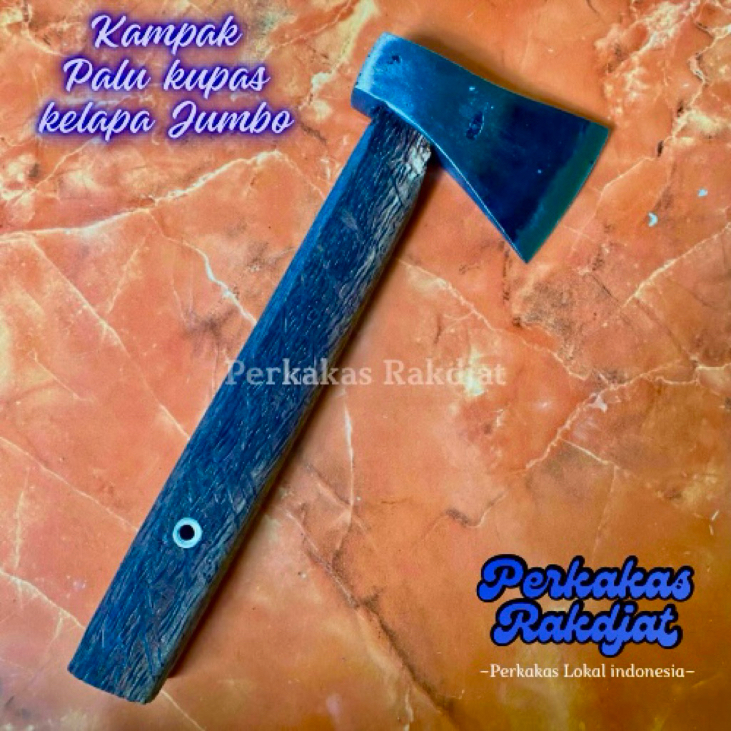 Kampak palu baja per-gagang kayu ruyung jumbo