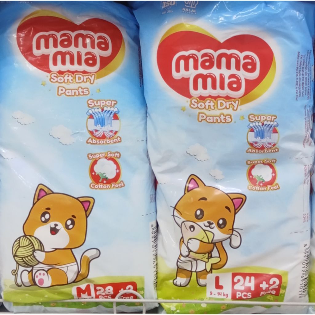 MAMAMIA POPOK ANAK UKURAN M-28+2/L-24+2
