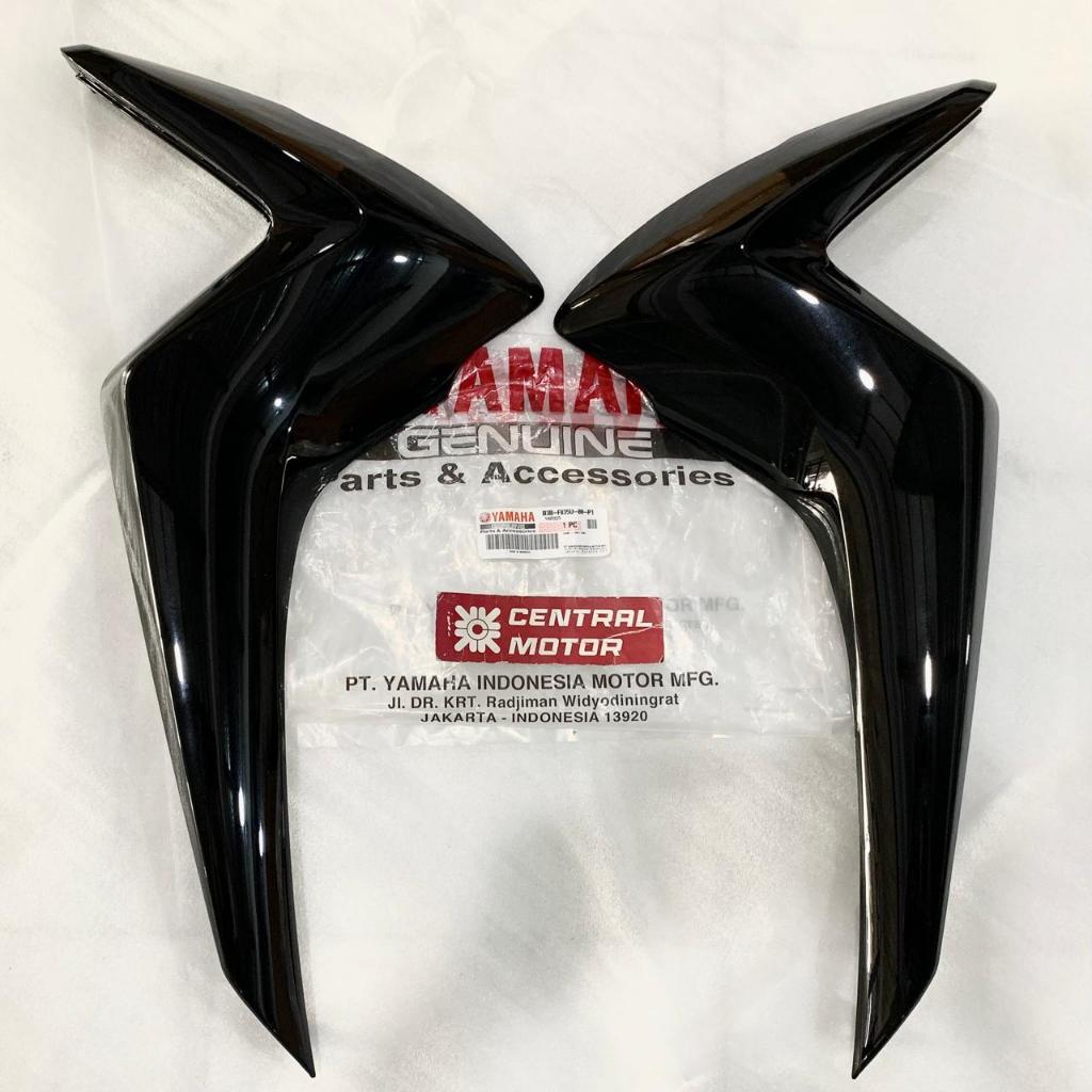 COVER PANEL SAYAP KANAN KIRI YAMAHA MIO S 125 HITAM METALIK GLOSSY B3B-F835U-00-P1 B3B-F835V-00-P1