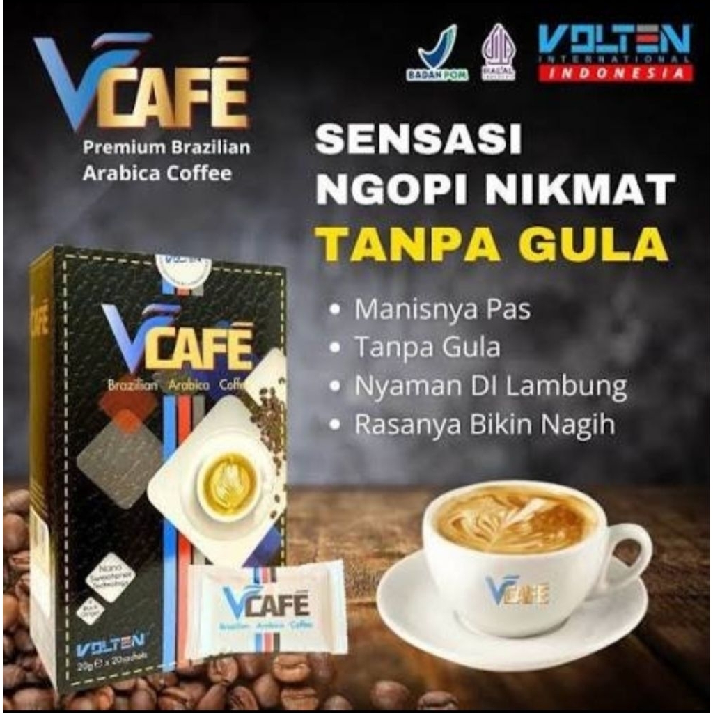 Volten VCAFE minuman serbuk kopi krimer